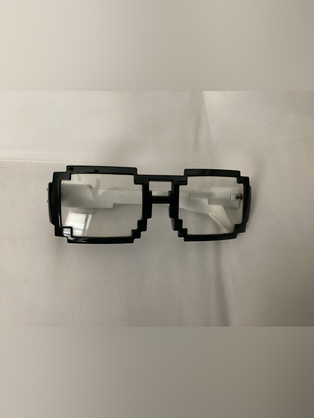 Black Pixel-Style VR/AR Accessory Glasses